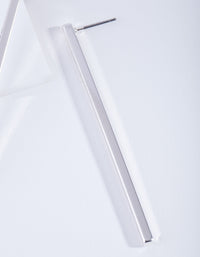 Silver Stick Drop Earrings - link has visual effect only