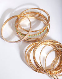Gouden Cupchain &amp; Glitter Bangle 20-pack - link has visual effect only