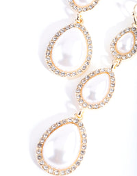 Gouden oorbellen met parels - link has visual effect only