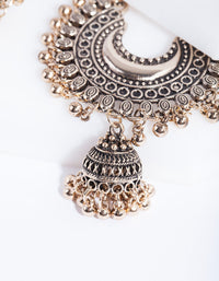 Antique Gold Bead Drop Earrings - link has visual effect only