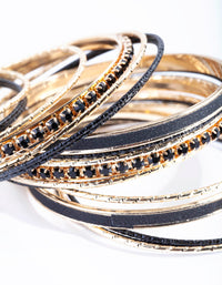 Goud en zwarte armband 20 stuks - link has visual effect only