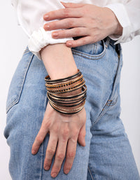 Goud en zwarte armband 20 stuks - link has visual effect only