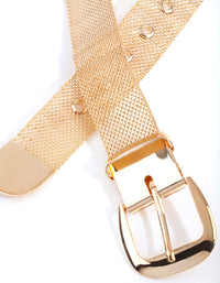 Gold Wide Chain Belt - link has visual effect only