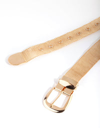 Gold Wide Chain Belt - link has visual effect only