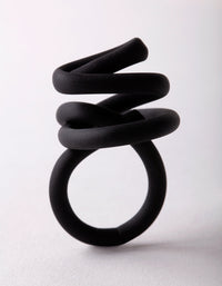 Matte Black Knot Ring - link has visual effect only