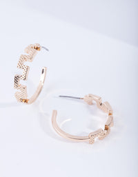 Gold Pharaoh Hoop Earrings - link has visual effect only