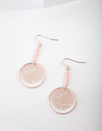 Naszyjnik z filigranowymi koralikami w kształcie okręgu z mieszanego metalu - link has visual effect only