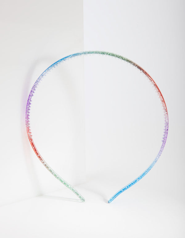 Plastikowa opaska na głowę Rainbow Alicja