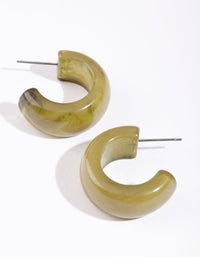 Kolczyki akrylowe Curve Half Hoop - link has visual effect only