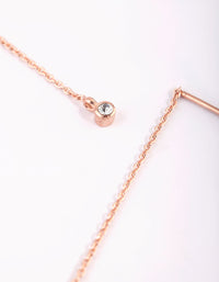 Rose Gold Plated Sterling Silver Thread Through Earrings - link has visual effect only