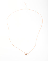 Rose Gold Plated Sterling Silver Micro Heart Necklace - link has visual effect only