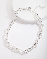 Real Silver Plated Long and Short Chain Necklace - link has visual effect only