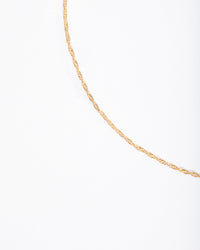 Gold Plated Sterling Silver Singapore Chain Choker Necklace - link has visual effect only