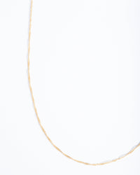 Gold Plated Sterling Silver Singapore Chain 60cm Necklace - link has visual effect only