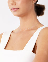 Sterling Silver Singapore Chain 38cm Necklace - link has visual effect only