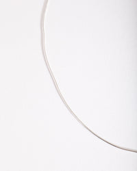 Sterling Silver Snake Chain Choker Necklace - link has visual effect only