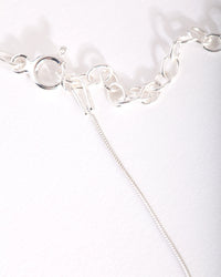 Sterling Silver Snake Chain Choker Necklace - link has visual effect only
