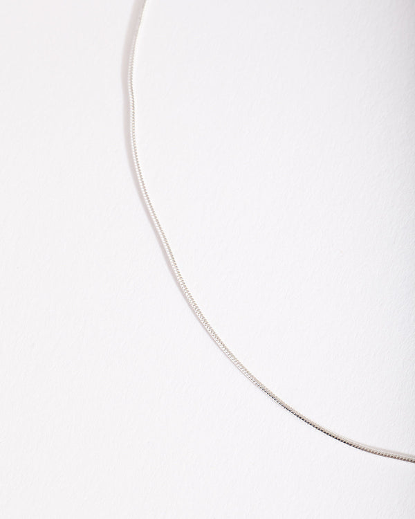 Sterling Silver Snake Chain Choker Necklace