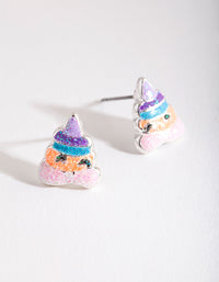 Kids Glitter Emoji Stud Earrings - link has visual effect only