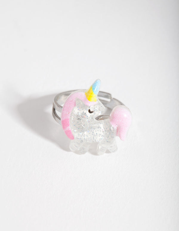 Kids Glitter Unicorn Ring
