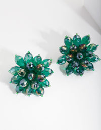 Green Stud Earrings - link has visual effect only