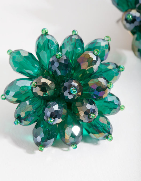 Green Stud Earrings