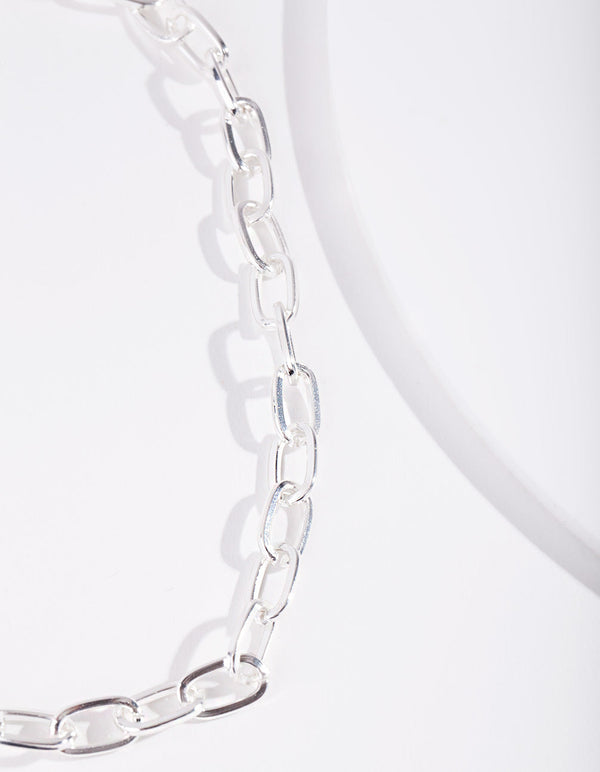Real Silver Plated Chain Choker