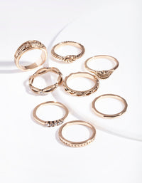 Antique Gold Symbol Ring Pack - link has visual effect only