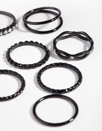 Black Crystal Twisted Ring Pack - link has visual effect only