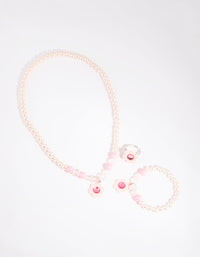 Kids Silver Glitter and Flower Jewellery Pack - link has visual effect only