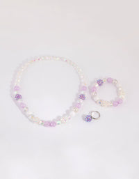 Kids Purple Fireball Mixed Bead Jewellery Pack - link has visual effect only