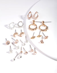 Mixed Metal Bohemian Earring 12 Pack - link has visual effect only
