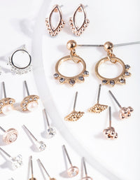 Mixed Metal Bohemian Earring 12 Pack - link has visual effect only