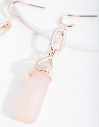 Rose Gold Shard Drop Earrings - link has visual effect only