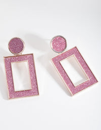 Pink Drop Earrings - link has visual effect only