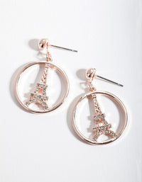 Rose Gold Paris Earrings - link has visual effect only