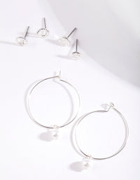 Silver Hoop 3 Pack - link has visual effect only