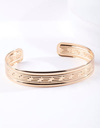Gold Maze Pattern Bracelet - link has visual effect only