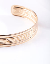 Gold Maze Pattern Bracelet - link has visual effect only