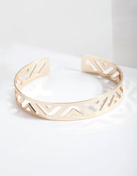 Gold Triangle Cut-Out Bangle - link has visual effect only