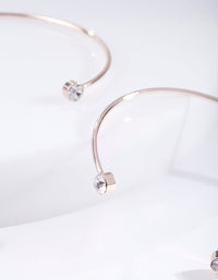 Rose Gold Diamante End Bracelet Duo - link has visual effect only
