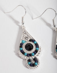 Blue Drop Earrings - link has visual effect only