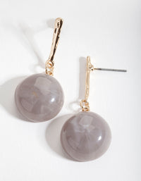 Gold Smoke Bead Earrings - link has visual effect only