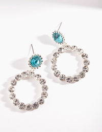 Diamante Circle Earrings - link has visual effect only