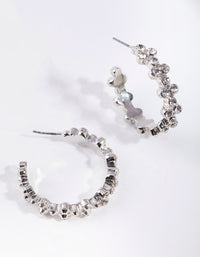 Diamante Hoop Earrings - link has visual effect only