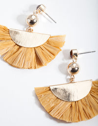 Brown Tassel Earrings - link has visual effect only