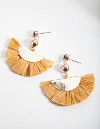 Brown Tassel Earrings - link has visual effect only