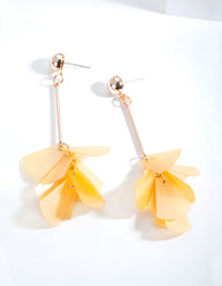 Yellow Sequin Cluster Earrings - link has visual effect only