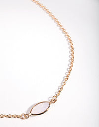 Gold Simple Stone Choker Necklace - link has visual effect only