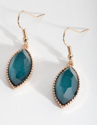 Teal Stone Drop Earrings - link has visual effect only
